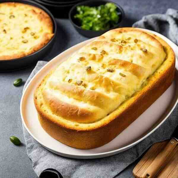 Запеченный батон с сыром и чесноком